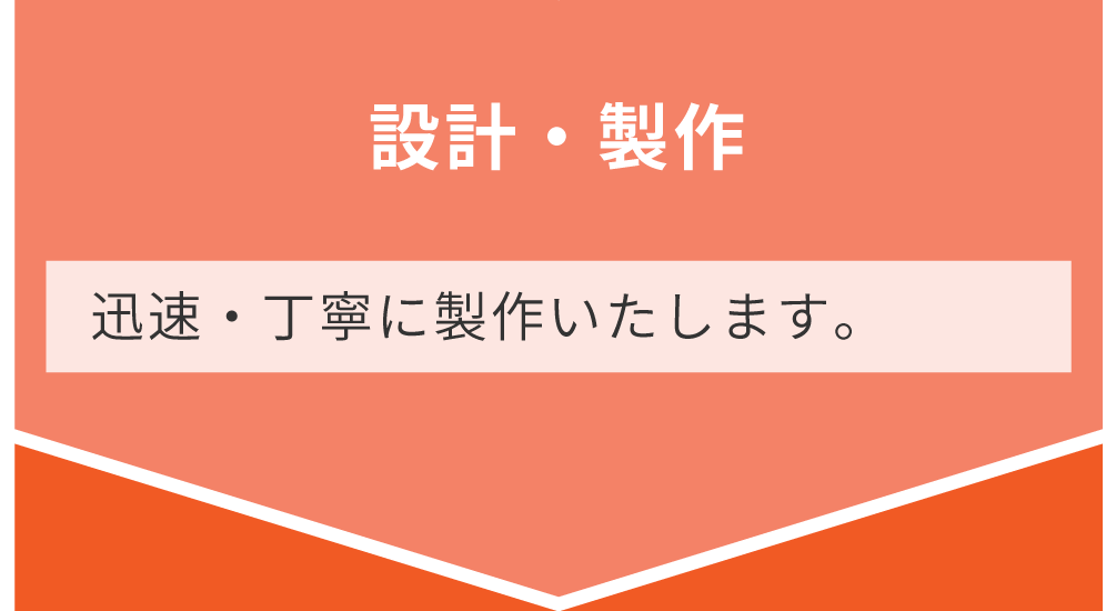 設計・製作/迅速・丁寧に製作いたします。